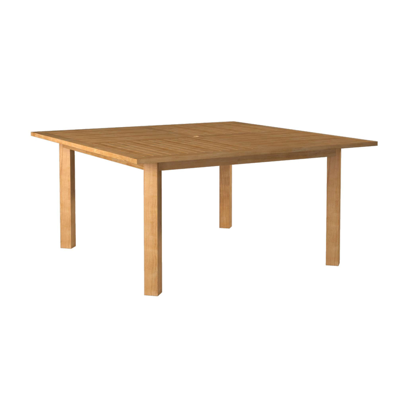 Hamilton Square Teak Outdoor Dining Table with Umbrella Hole