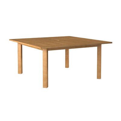 Hamilton Square Teak Outdoor Dining Table with Umbrella Hole