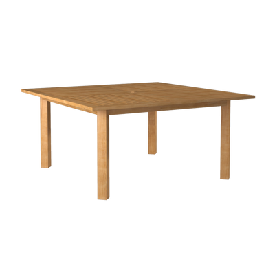 Hamilton Square Teak Outdoor Dining Table with Umbrella Hole