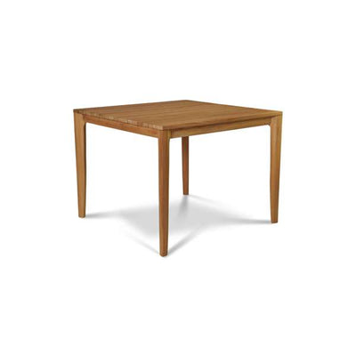 Del Ray 63-inch Rectangular Teak Outdoor Dining Table with Umbrella Hole