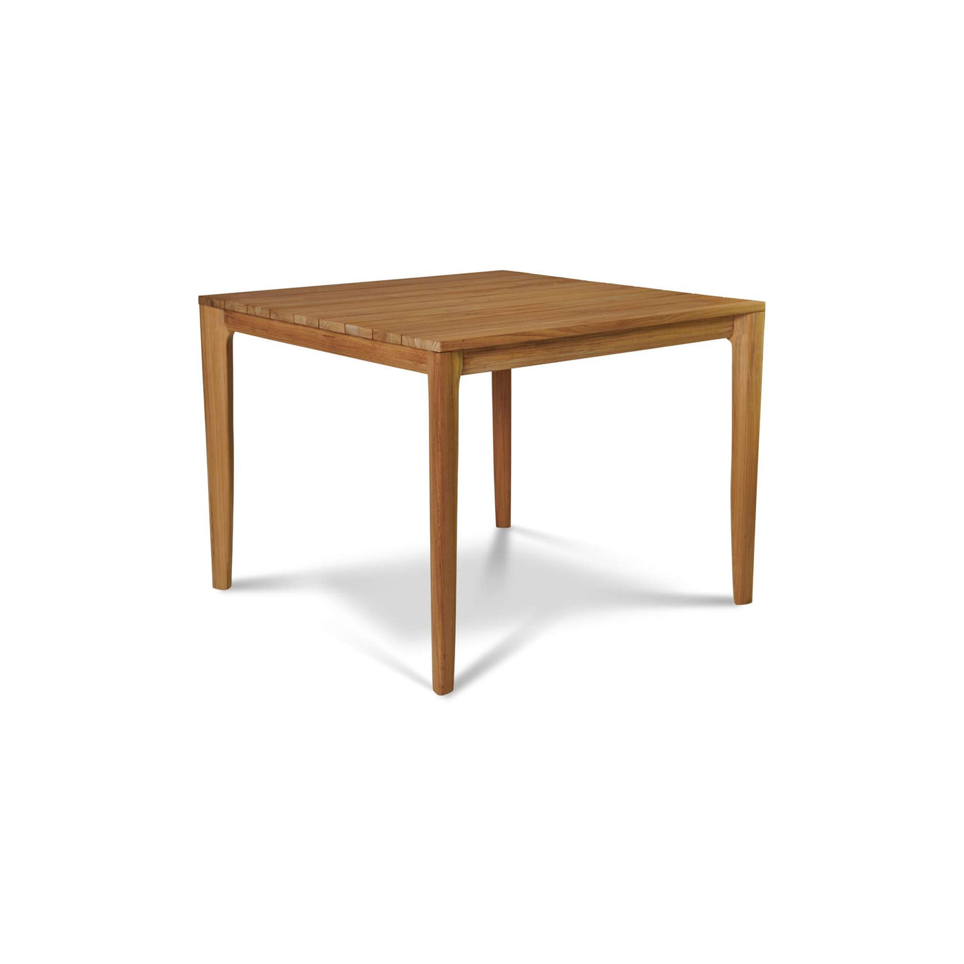 Del Ray 63-inch Rectangular Teak Outdoor Dining Table with Umbrella Hole