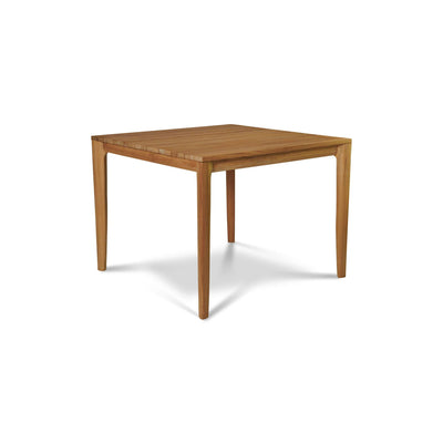 Del Ray 63-inch Rectangular Teak Outdoor Dining Table with Umbrella Hole