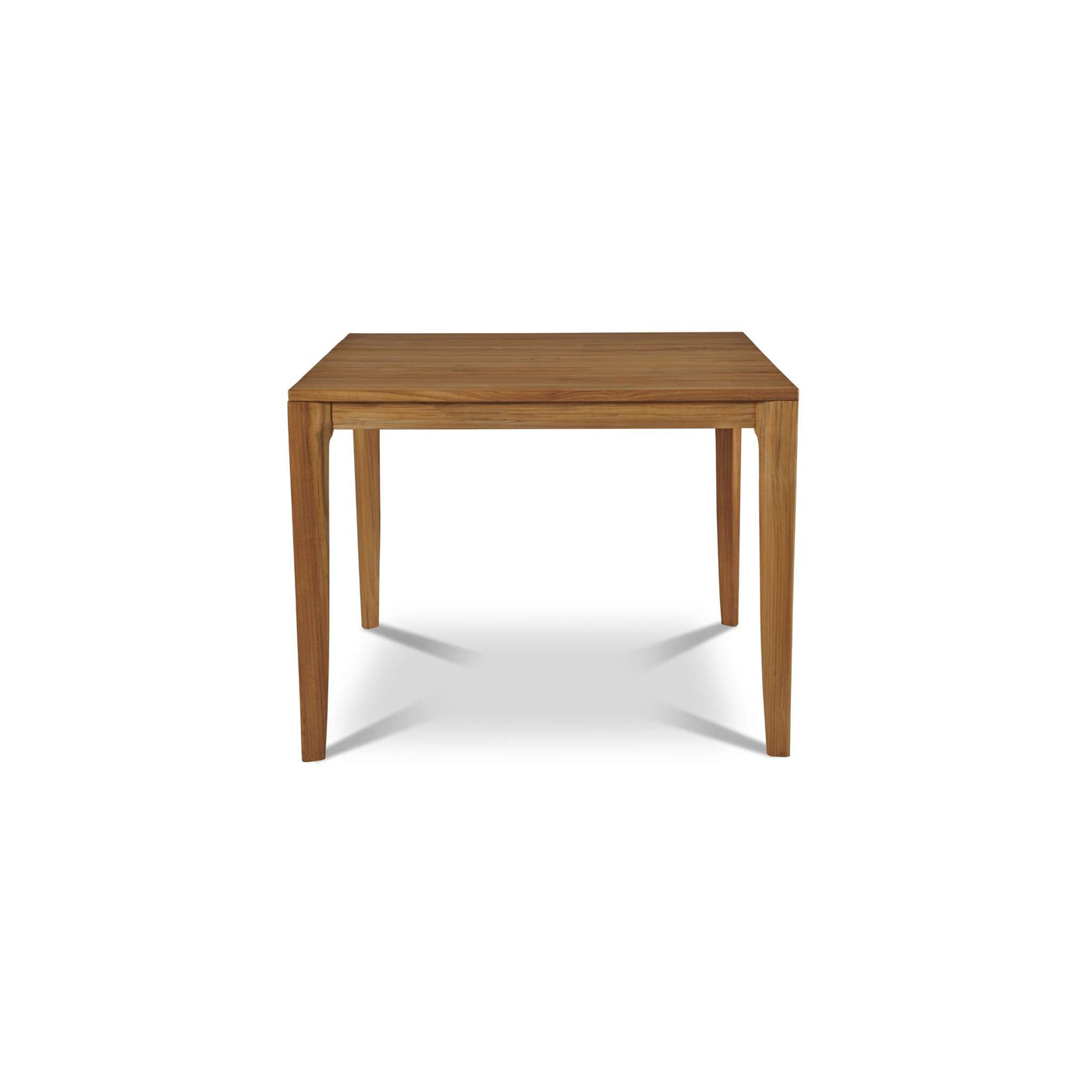 Del Ray 63-inch Rectangular Teak Outdoor Dining Table with Umbrella Hole