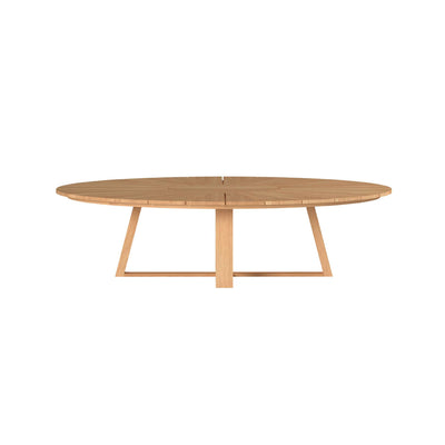 Sunburst Oval Teak Outdoor Coffee Table
