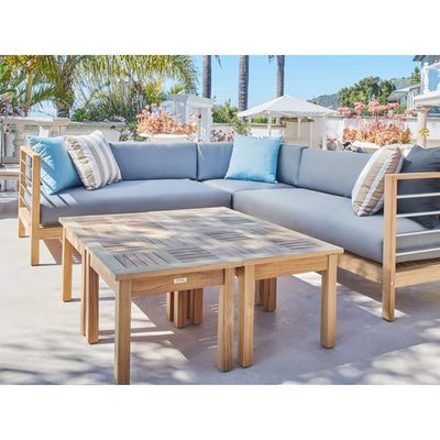 Dane Square Teak Outdoor Side Table
