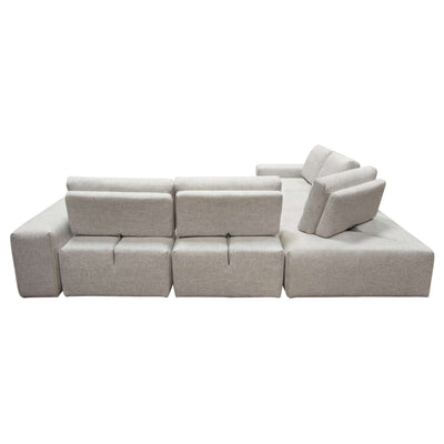 Jazz Modular Sectional with Adjustable Backrests in Fabric by Diamond Sofa