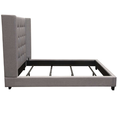 Madison Ave Tufted Wing Bed in  Button Tufted Fabric by Diamond Sofa