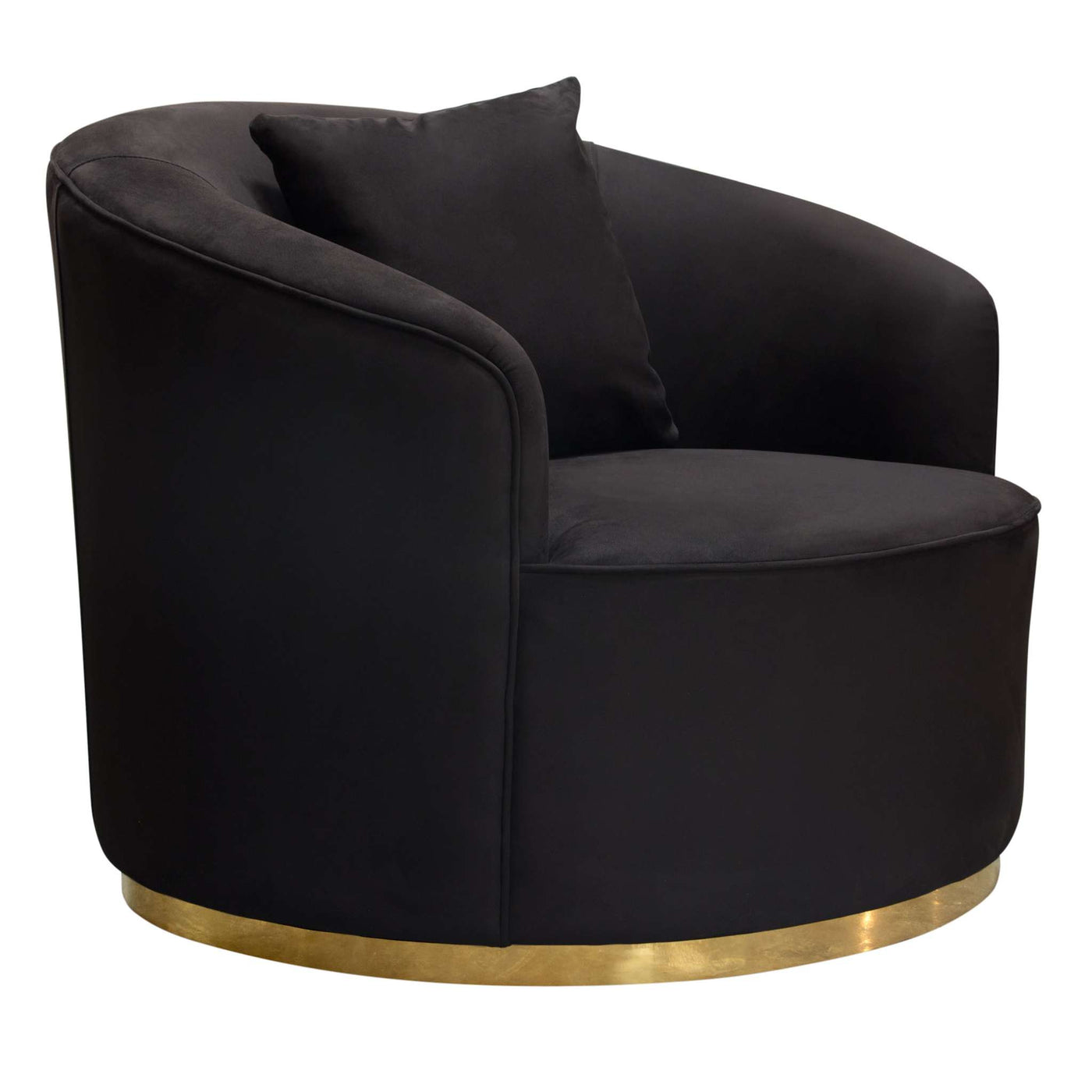 Raven Chair in Fabric w/ Brushed Silver Accent Trim by Diamond Sofa