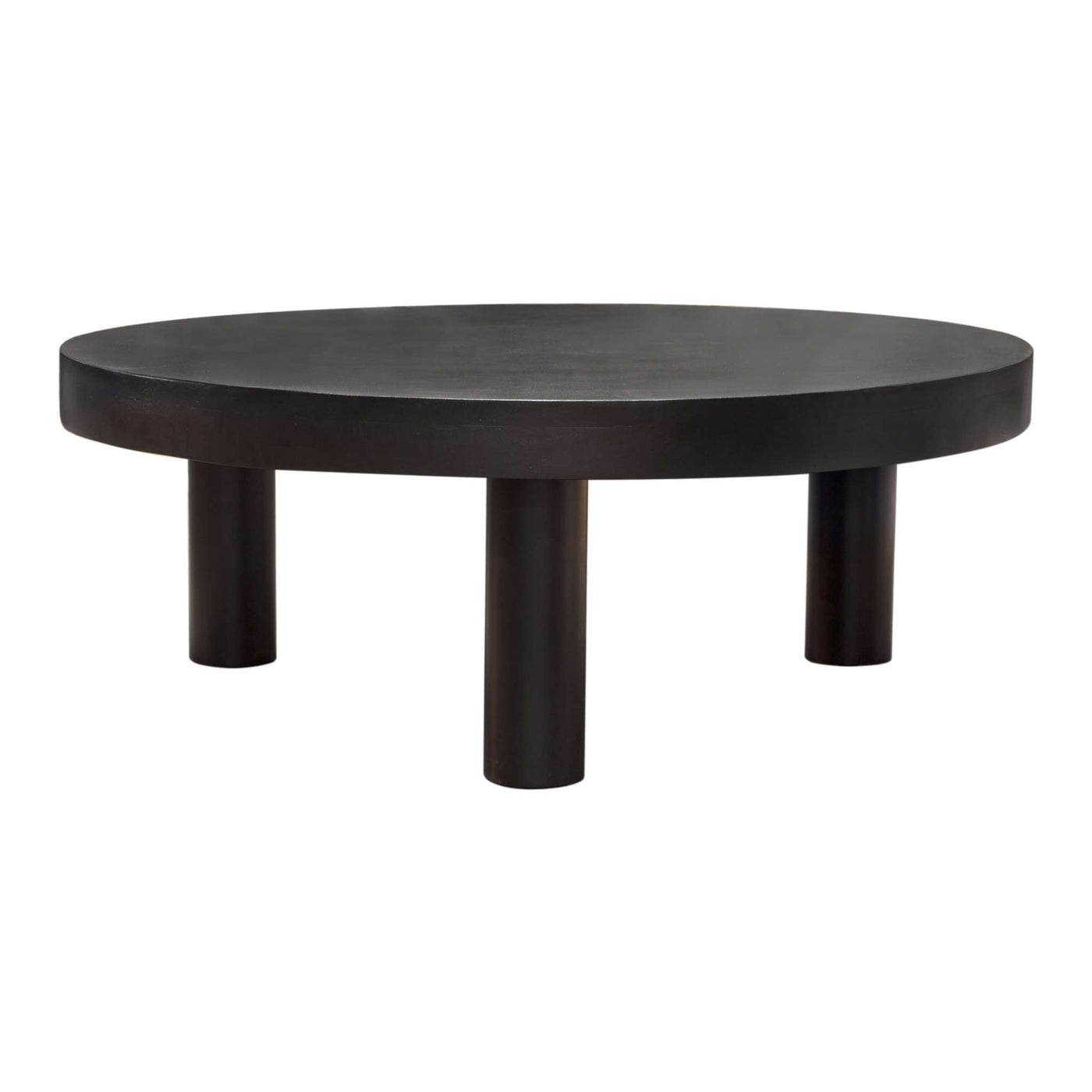 Rune Accent Table w/ Solid Acacia Wood Top & Iron Leg Base in Black Finish by Diamond Sofa