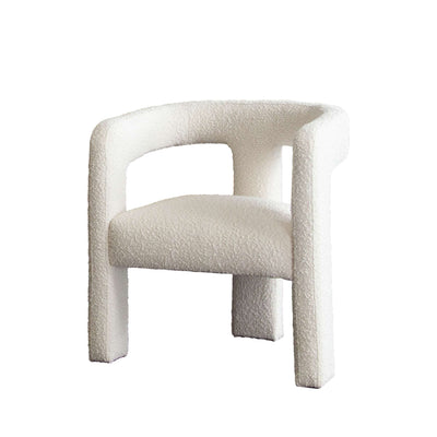 Scout Dining/Accent Chair in Ivory Boucle Fabric by Diamond Sofa