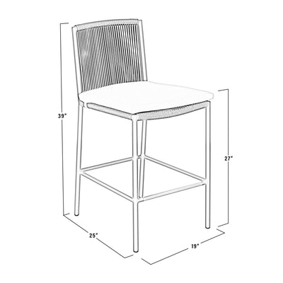 Stockholm Counter Height Chair Set of Two