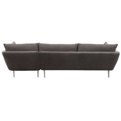 Vantage RF 2PC Sectional in Fabric w/ Brushed Metal Legs by Diamond Sofa