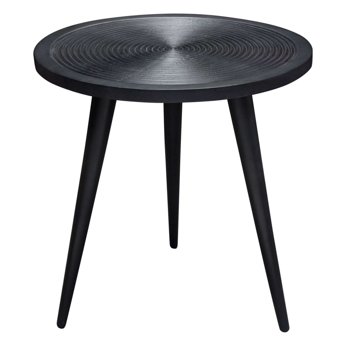 Vortex Table in Solid Mango Wood Top in Black Finish & Iron Legs by Diamond Sofa