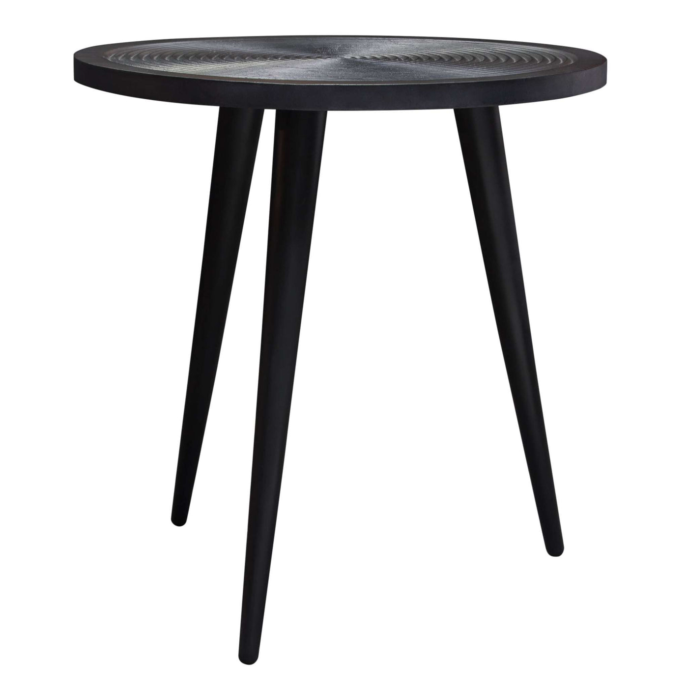 Vortex Table in Solid Mango Wood Top in Black Finish & Iron Legs by Diamond Sofa