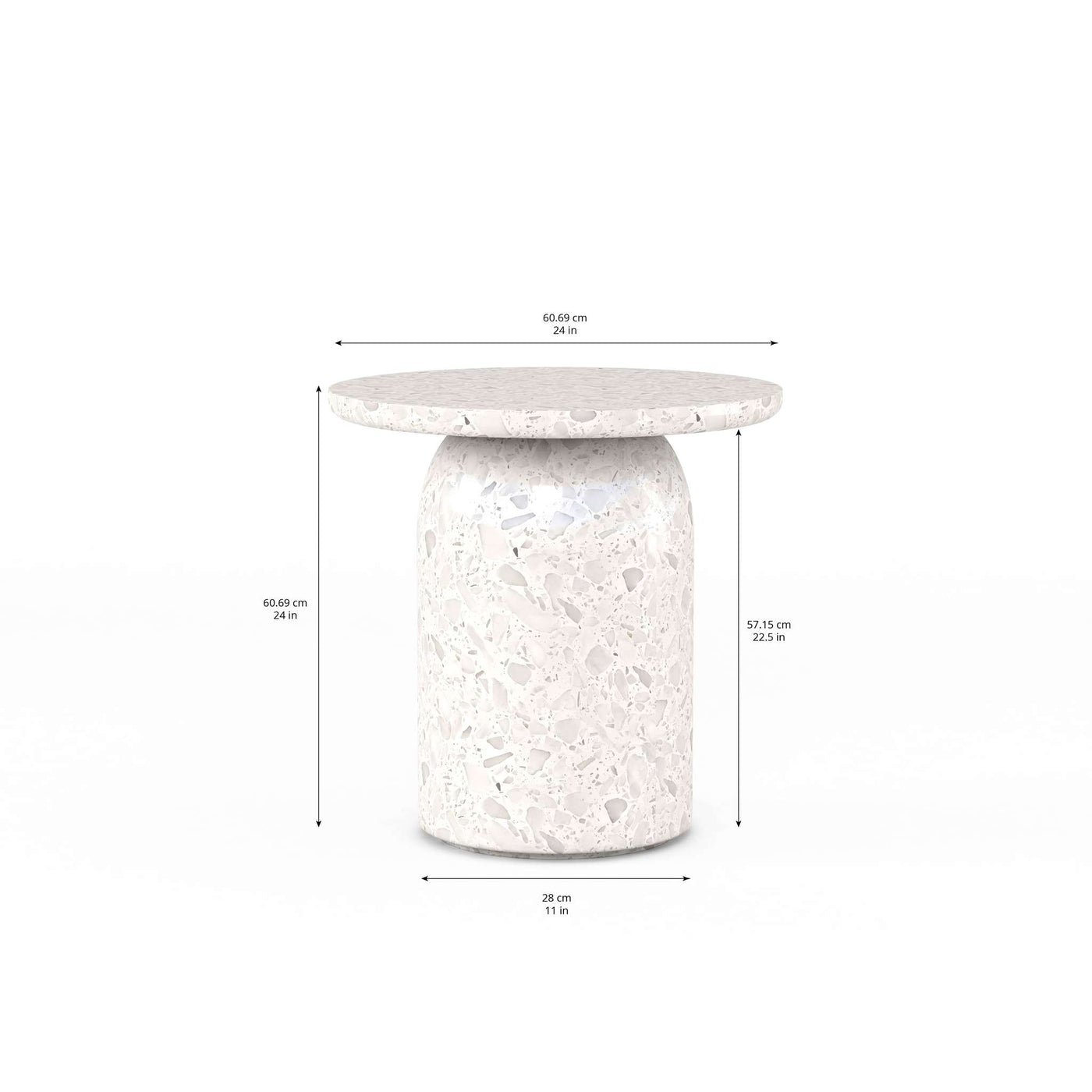 Cotiere Terrazzo End Table