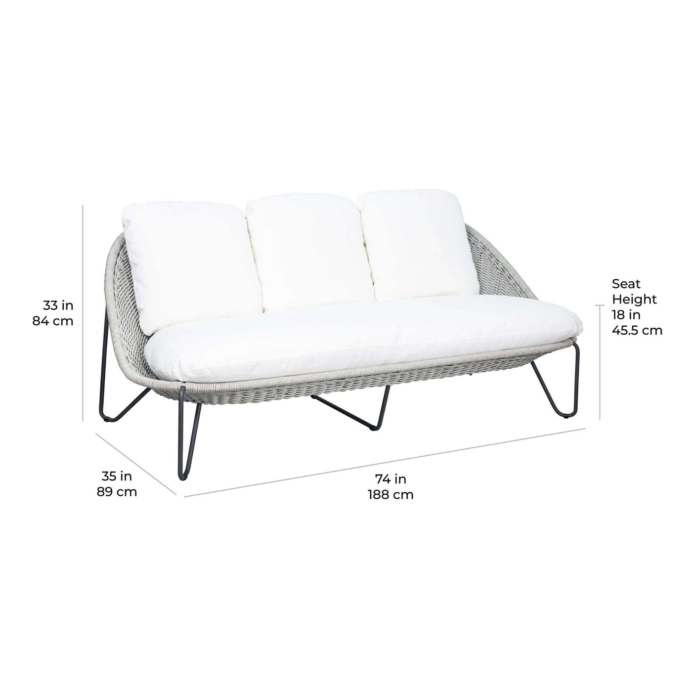 Azores 3 Seat Sofa