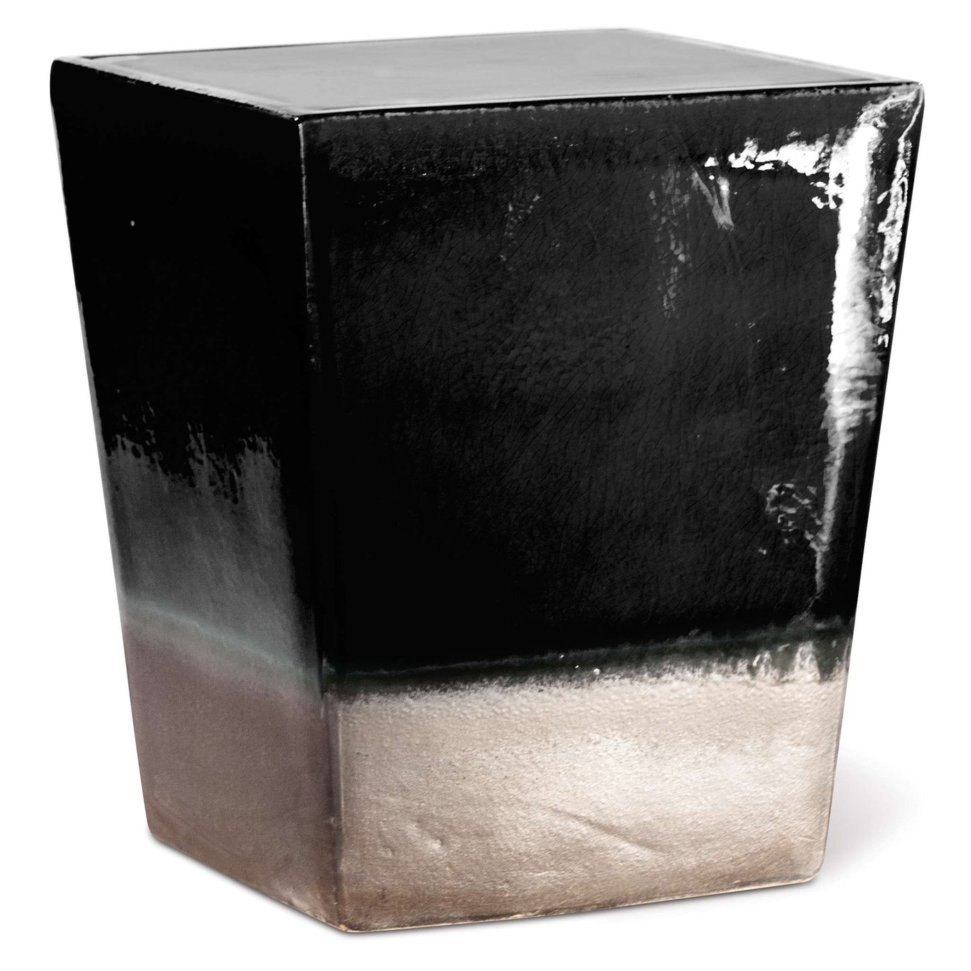 Two Glaze Square Cube Set of Two