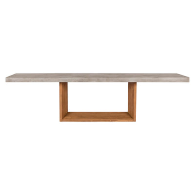 Lucca Teak and Concrete Dining Table