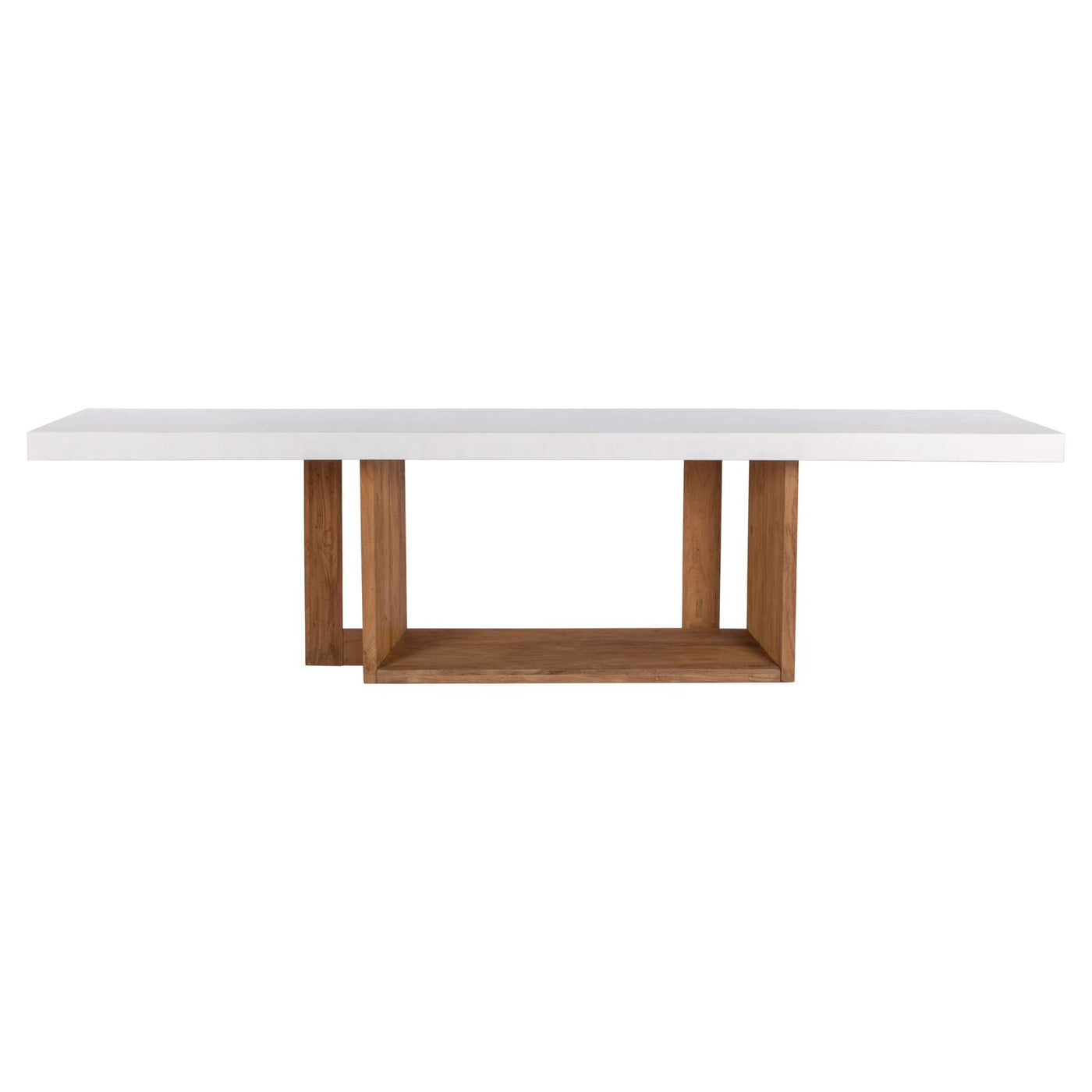 Lucca Teak and Concrete Dining Table