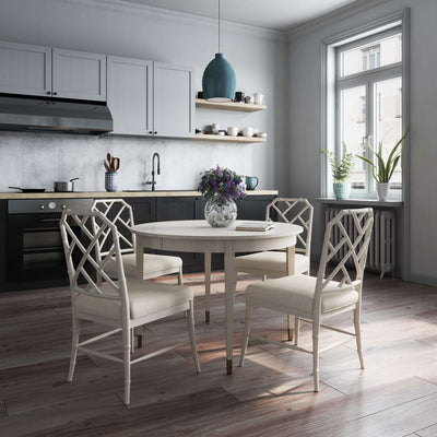 Timeless Synodic Swedish Dining Table in London Mist