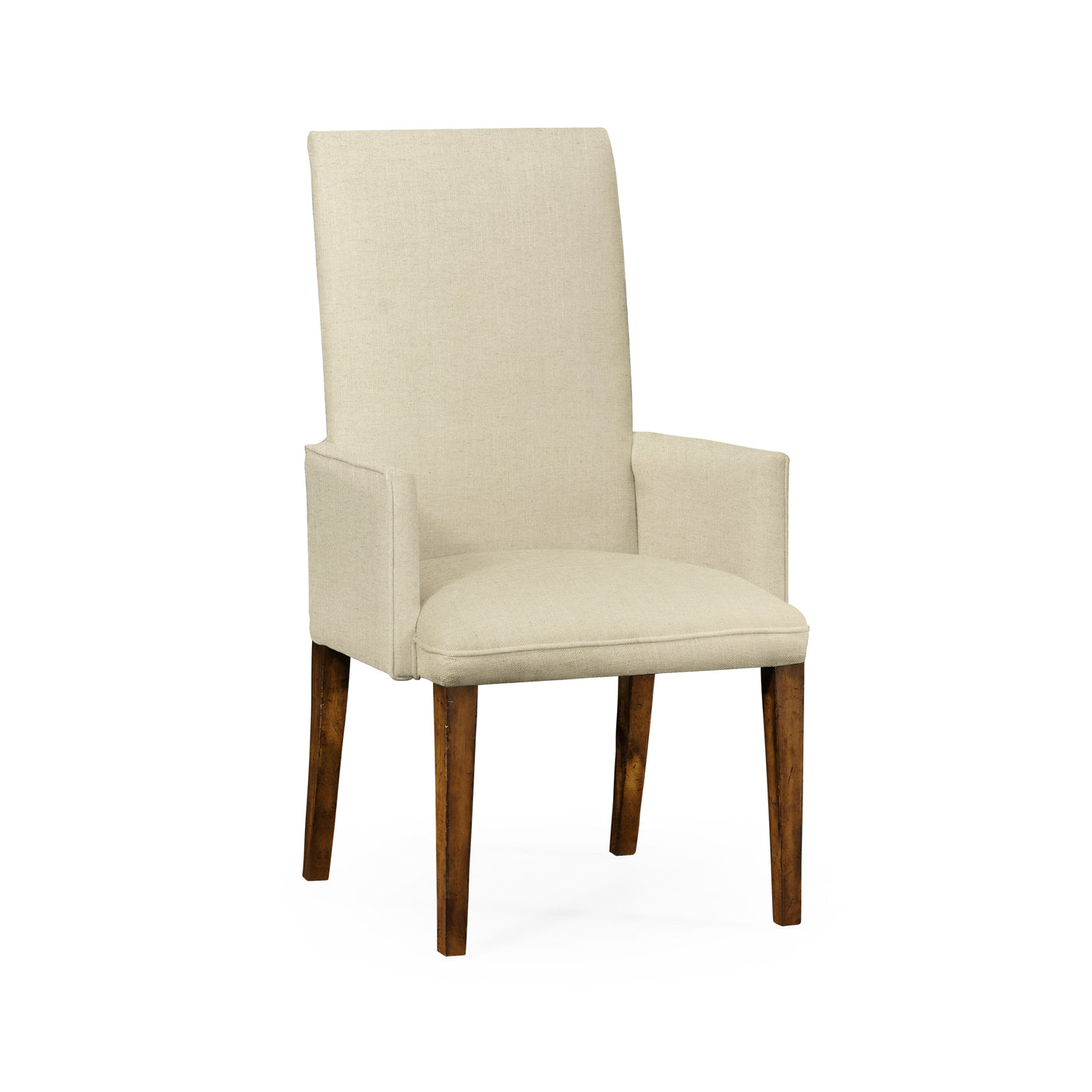 Country Farmhouse Fully Upholstered Dining Arm Chair