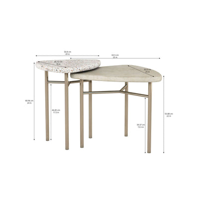 Cotiere 2 Piece Bunching End Tables