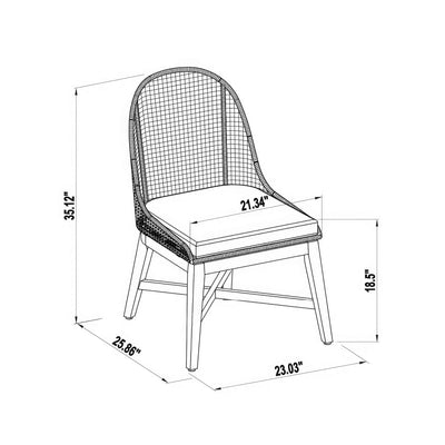 Nautilus Dining Chair Set of Two by John Kelly