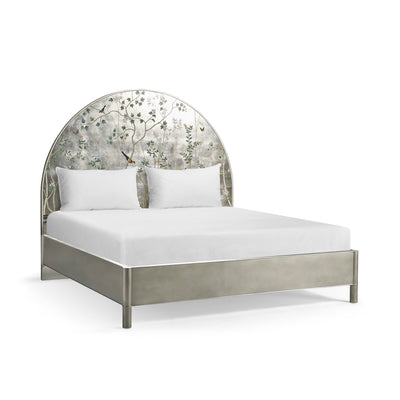 Shimmering Moon Half Round King Panel Bed