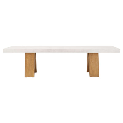 Clip Teak and Concrete Dining Table - 118"