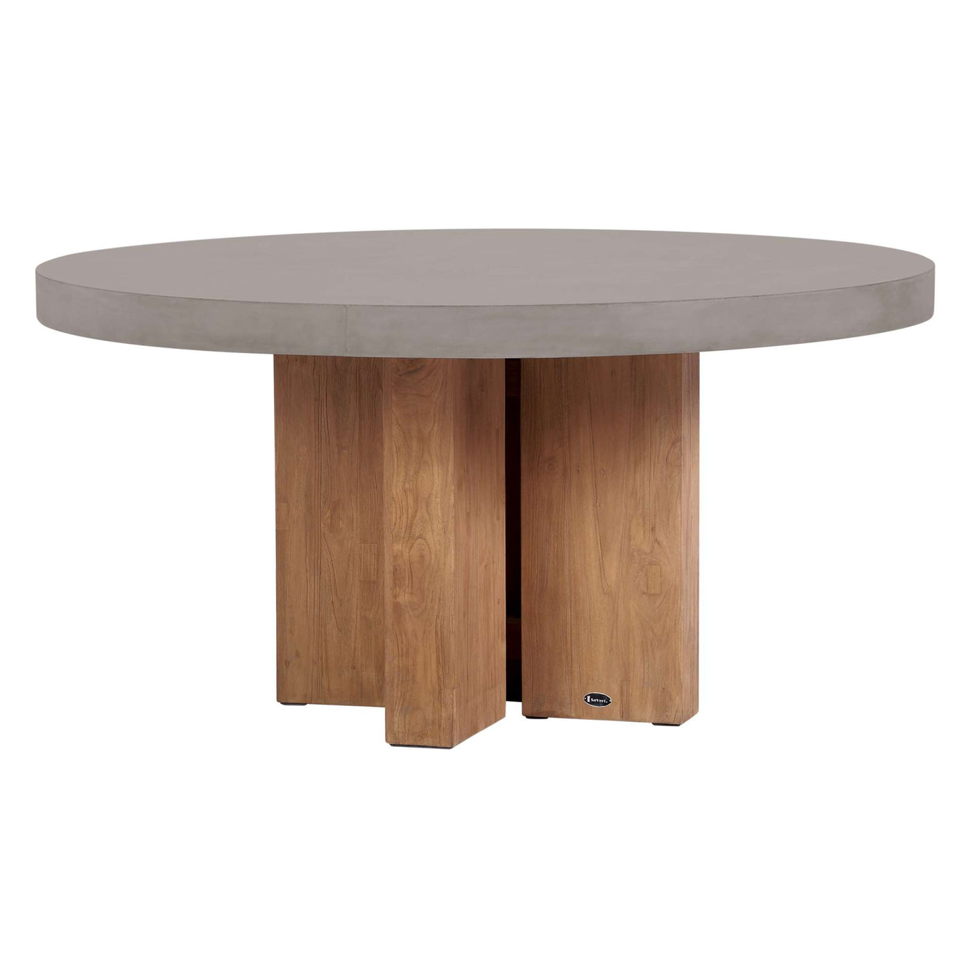 Java Teak and Concrete Dining Table