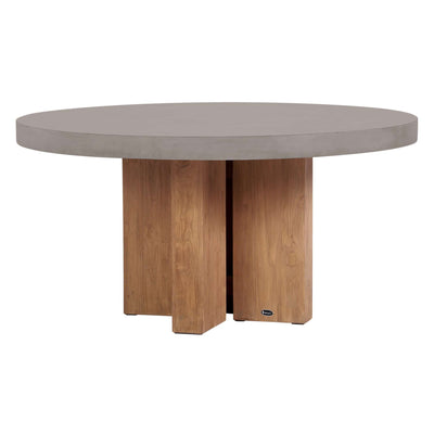 Java Teak and Concrete Dining Table