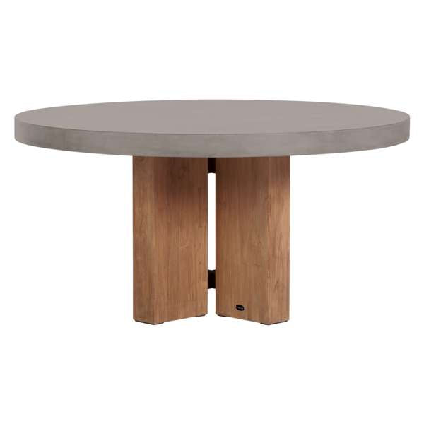 Java Teak and Concrete Dining Table