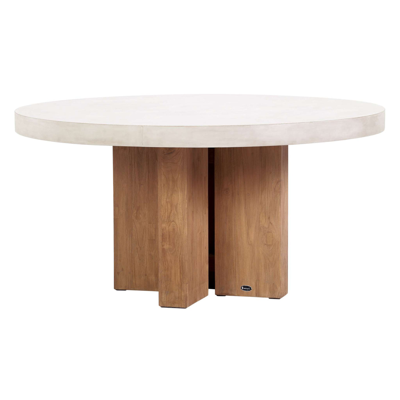 Java Teak and Concrete Dining Table