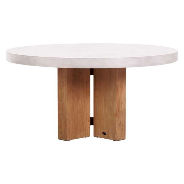 Java Teak and Concrete Dining Table