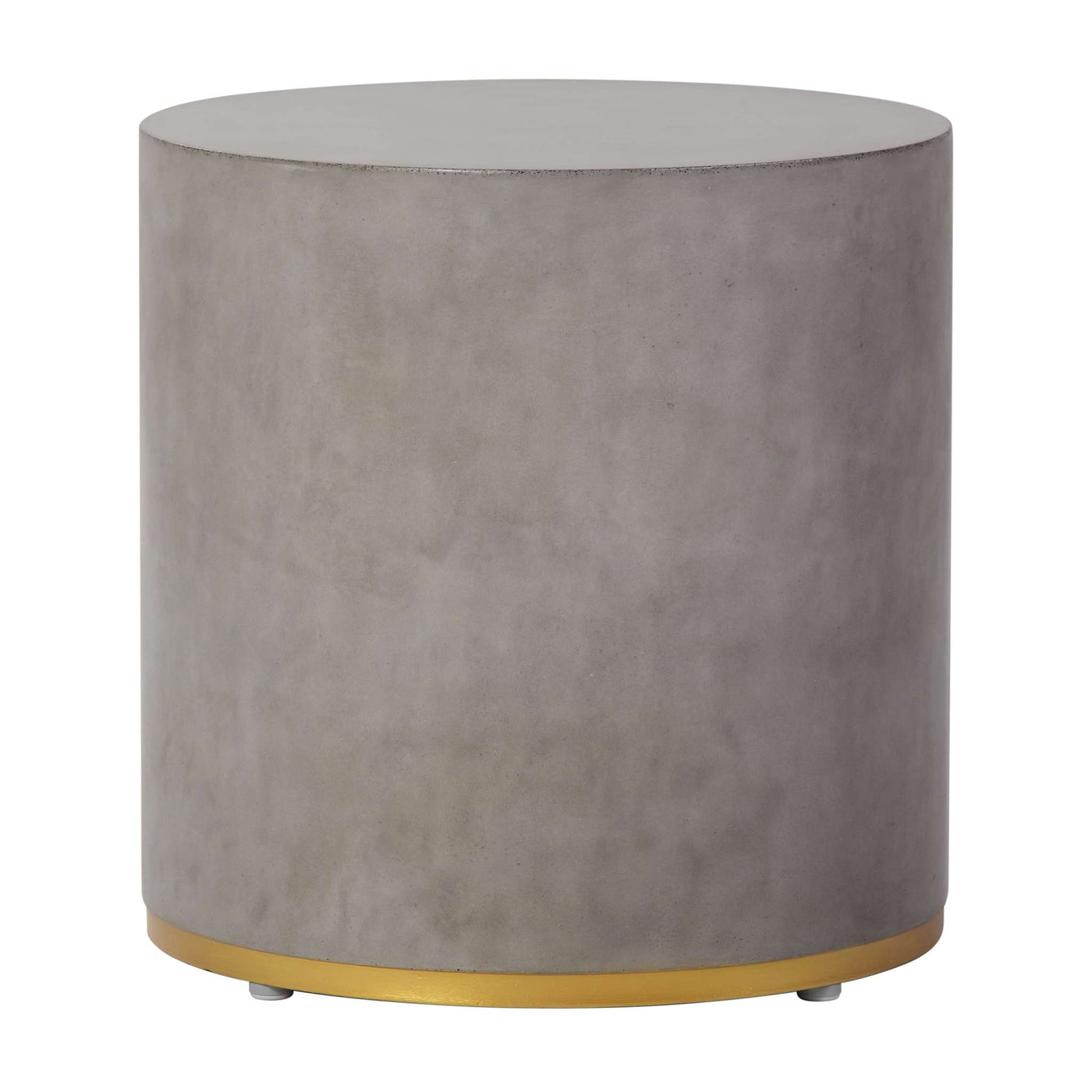 Linea Ring Accent Table Set, Gray/Gold