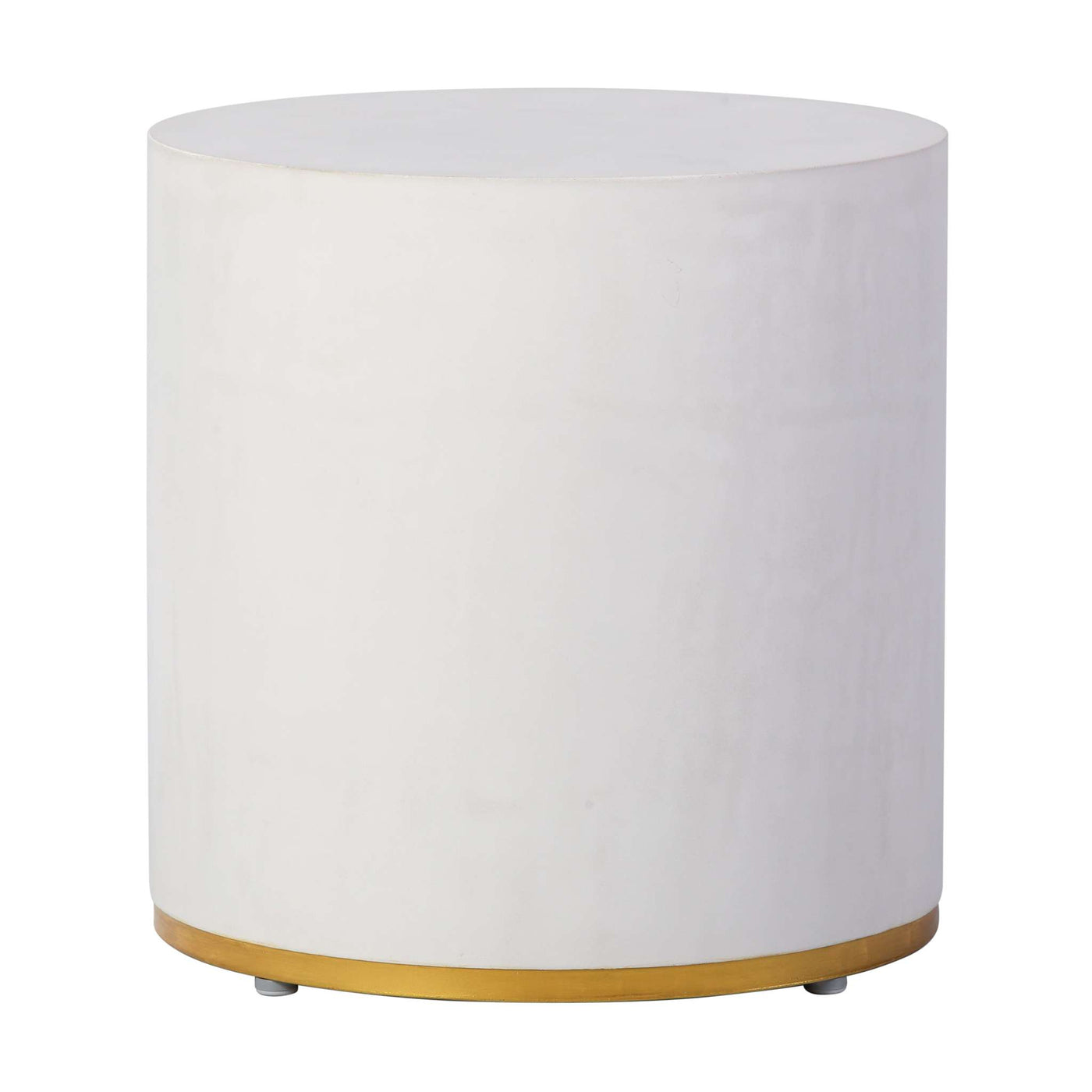 Linea Ring Accent Table Set, Gray/Gold