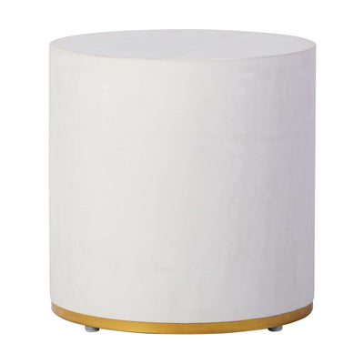 Linea Ring Accent Table Set, Gray/Gold