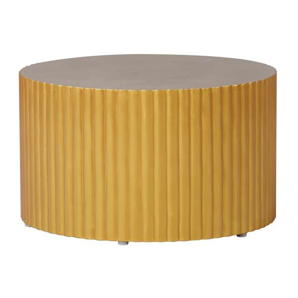 Scallop Zanzibar Coffee Table, Gray/Gold