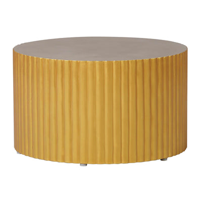 Scallop Zanzibar Coffee Table, Gray/Gold
