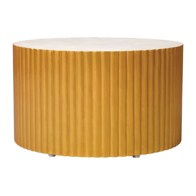 Scallop Zanzibar Coffee Table, Gray/Gold