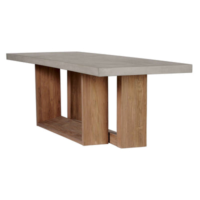Lucca Teak and Concrete Counter Table