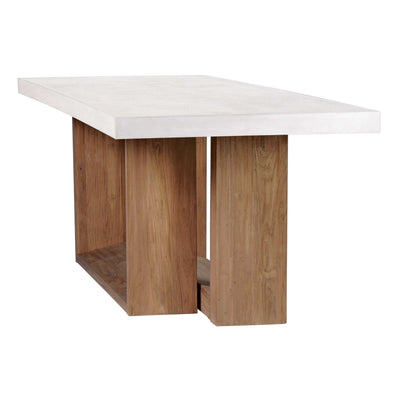 Lucca Teak and Concrete Counter Table