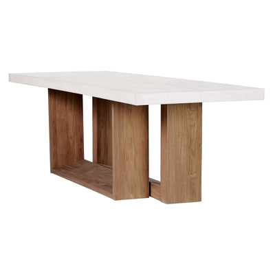 Lucca Teak and Concrete Counter Table