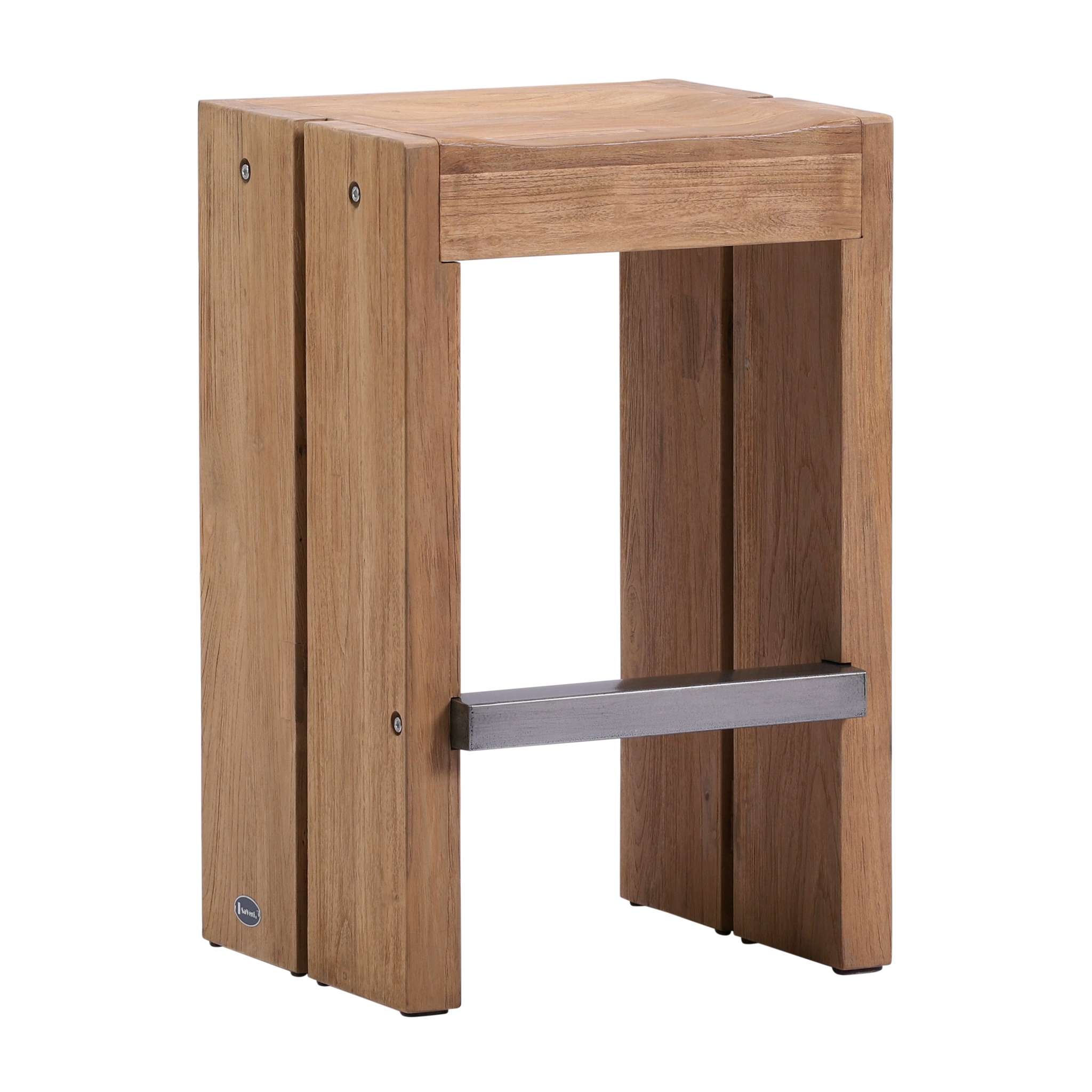 Warren Teak Counter Stool Set of Two