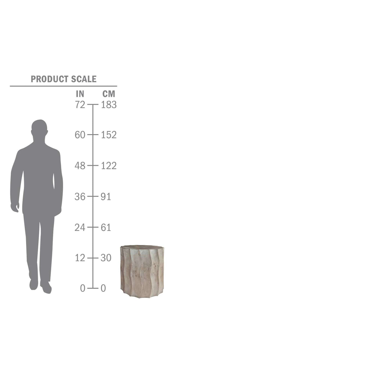 Wave Accent Table(Short)