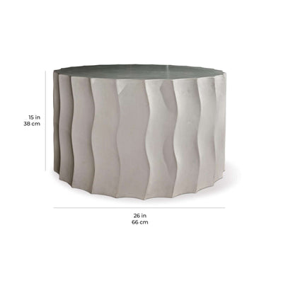 Wave Accent Table (Wide)