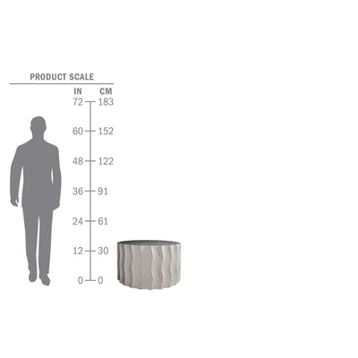 Wave Accent Table (Wide)