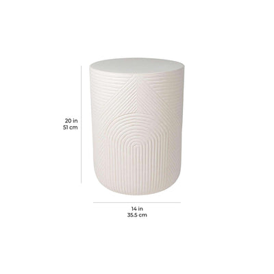 Serenity Textured Side Table 14"