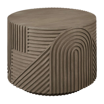 Serenity Textured Round Drum Table