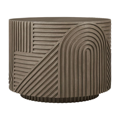 Serenity Textured Round Drum Table